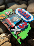3D Cake Topper Thomas the Tank Theme