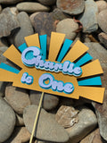 3D Cake Topper Sun Theme