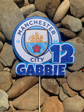 3D Cake Topper Manchester City Theme