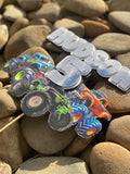 3D Cake Topper Monster Trucks theme