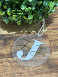 Personalised Christmas baubles with initials