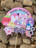 3D Cake Topper Squishmellow Theme