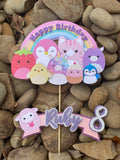 3D Cake Topper Squishmellow Theme