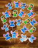 Lilo + Stitch cupcake toppers 12 pack