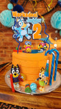 3D Cake Topper Bluey style 2 Theme