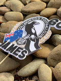 3D Cake Topper Collingwood Magpies AFL Theme