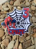 3D Cake Topper Spider-Man theme