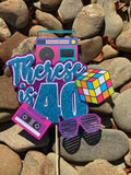 3D Cake Topper 80’s Theme