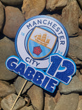 3D Cake Topper Manchester City Theme
