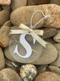 Personalised Christmas baubles with initials