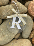 Personalised Christmas baubles with initials