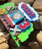 3D Cake Topper Thomas the Tank Theme