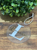 Personalised Christmas baubles with initials
