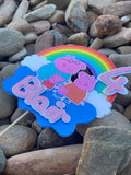 3D Cake Topper Peppa Pig theme