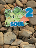 3D Cake Topper Dinosaur Theme