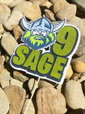 3D Cake Topper Canberra Raiders Theme
