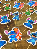 Lilo + Stitch cupcake toppers 12 pack