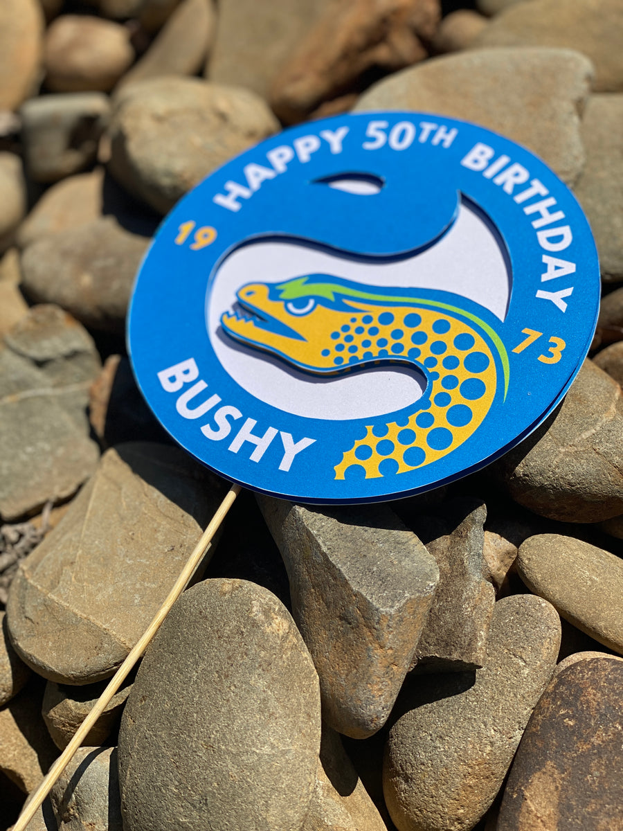 3D Cake Topper Parramatta Eels Theme Toad and Co Designs — free download
