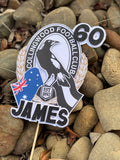 3D Cake Topper Collingwood Magpies AFL Theme