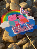 3D Cake Topper Peppa Pig theme