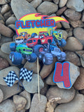 3D Cake Topper Blaze Monster Machine Theme