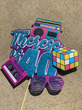 3D Cake Topper 80’s Theme