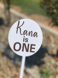 Cake Topper 12cm Round Solid Colours
