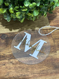 Personalised Christmas baubles with initials