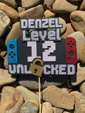 3D Cake Topper Gamer Theme