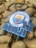 3D Cake Topper Manchester City Theme