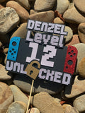 3D Cake Topper Gamer Theme