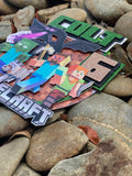 3D Cake Topper Minecraft theme