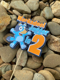3D Cake Topper Bluey style 2 Theme