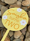 Cake Topper 12cm Round Solid Colours
