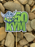 3D Cake Topper Canberra Raiders Theme