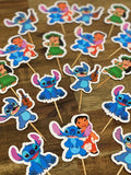 Lilo + Stitch cupcake toppers 12 pack