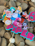 3D Cake Topper Alice in Wonderland Theme