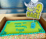 3D Cake Topper Canberra Raiders Theme