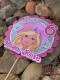 3D Cake Topper Barbie theme