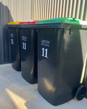 Bin Number labels 3 pack