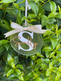 Personalised Christmas baubles with initials