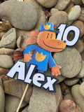 3D Cake Topper Dogman Theme