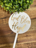 Cake Topper 12cm Round Solid Colours