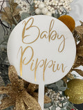 Cake Topper 12cm Round Solid Colours
