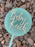 Cake Topper 12cm Round Solid Colours