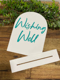 Acrylic Signs Cards and Wishing Well - Arch with acrylic base