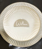 Acrylic Half Circle Name Place Card