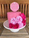 Cake Topper 12cm Round Solid Colours