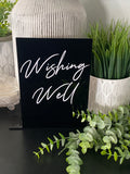Acrylic Signs Cards and Wishing Well- Rectangle with acrylic base