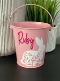 Easter Buckets Floral Bunny Designs